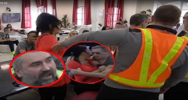 ODJEDNOM – HAOS! Skočila divlje na njega URLAJUĆI! Mića ih razdvaja, uletelo obezbeđenje! (VIDEO)