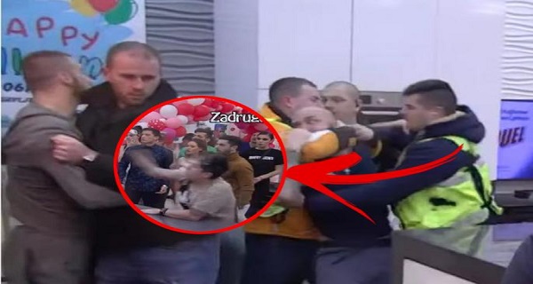 (VIDEO) NEVIĐENI SUKOB DO SADA: Zadrugari TRČALI U POMOĆ OBEZBEĐENJU da ih obuzda – GAĐAO JE U GLAVU?