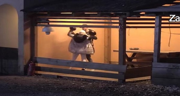 CEPA NJEGOVE STVARI, ŠUTIRA GA! Ovo je prethodilo pokušaju BEKSTVA – lom u dvorištu Zadruge! (VIDEO)