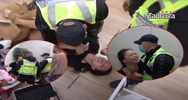 HOROR SCENE! IZUDARALA GLAVU VRATIMA “TATA, POMOZI MI!” Maju obezbeđenje DRŽI NA PODU!