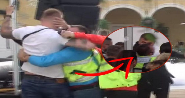 ŠAMARČINA MU ODUVALA GLAVU! TUČA SA OBEZBEĐENJEM – Uhvatio ga za VRAT! Detalj promakao SVIMA!