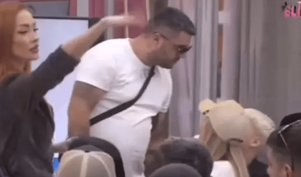 Asmin ga ošamario pa nju oborio na pod – voditeljka Elite zove obezbeđenje: Snimak prekida programa