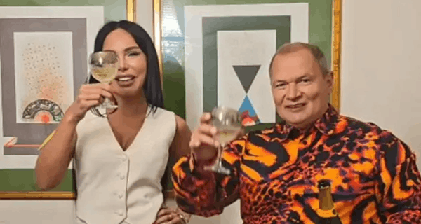 “Bićeš pobednica Elite 9”: Aleksandra Subotić i Osman Karić nazdravljaju i prolivaju šampanjac po stolu