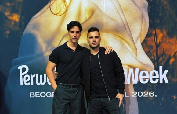 Popularni artist Ivan Mitrović Mitra i modna zvezda Šćepan Knežević uz sjajnog modnog eksperta Boška Jakovljevića obeležili Belgrade Fashion Week 2026.