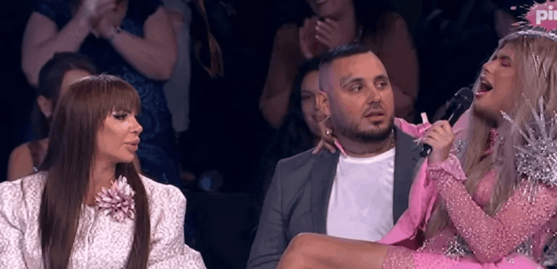 (VIDEO) Uroš Caru seo u krilo, Miljana digla noge na njega! Snimak napravio haos na mrežama: “Ovaj ne zna šta ga je snašlo”